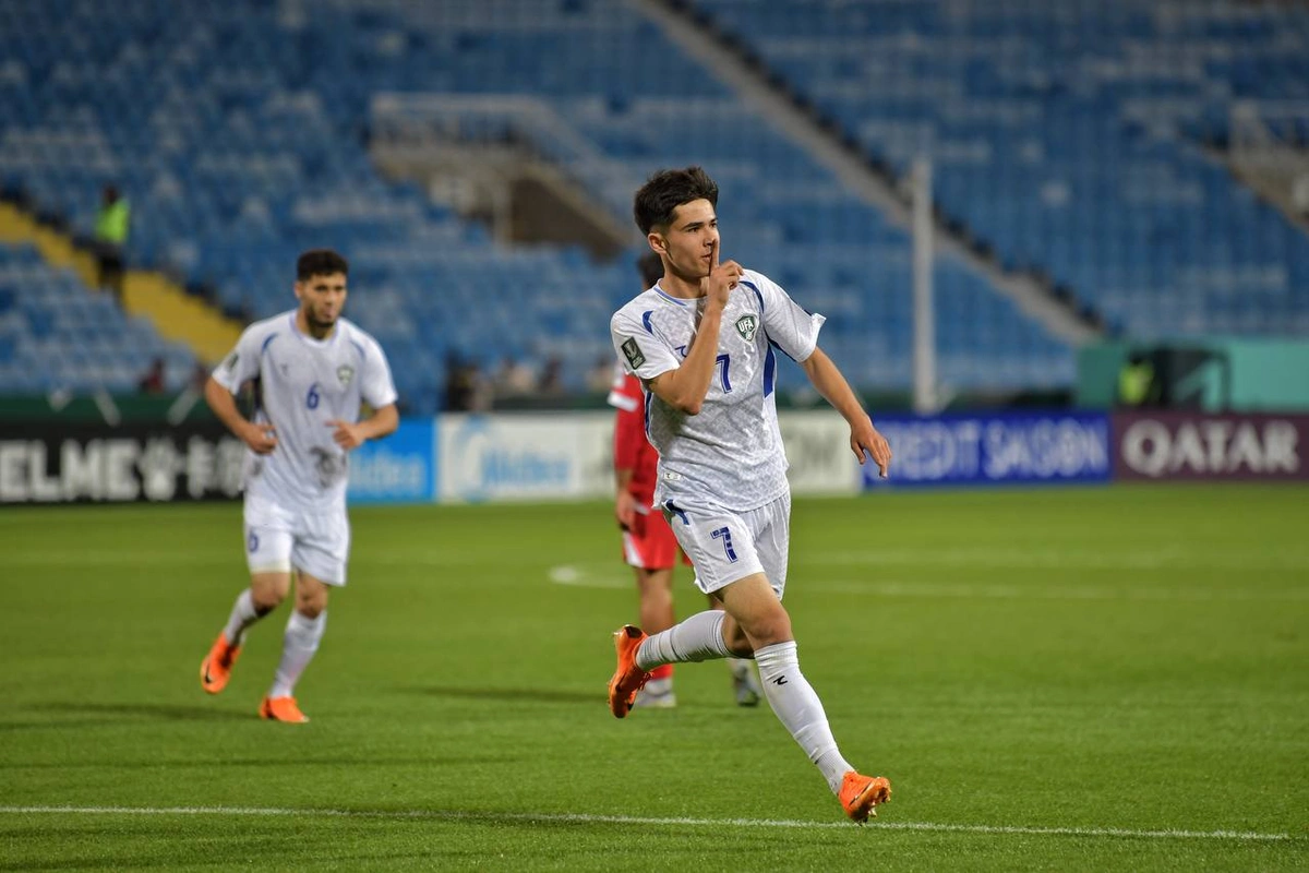 Футболисты Узбекистана стартовали с победы на Кубке Азии U-23 (+видео)