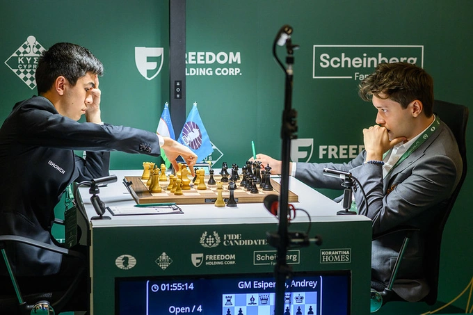 «Я словно проснулся по ходу партии». Жавохир Синдаров — о победе в первом туре Турнира претендентов